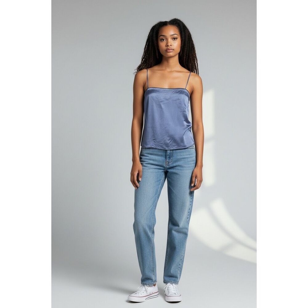 Raquel Allegra SatinTank in Blue NWT Size 3/ US X-Large